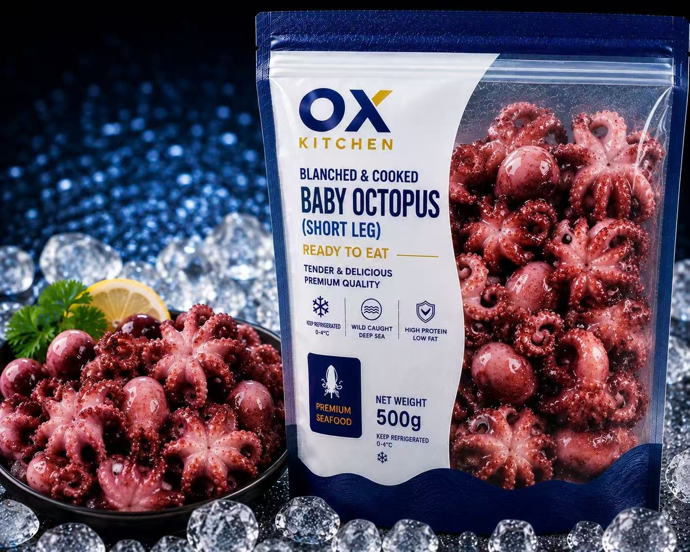 Frozen Baby Octopus